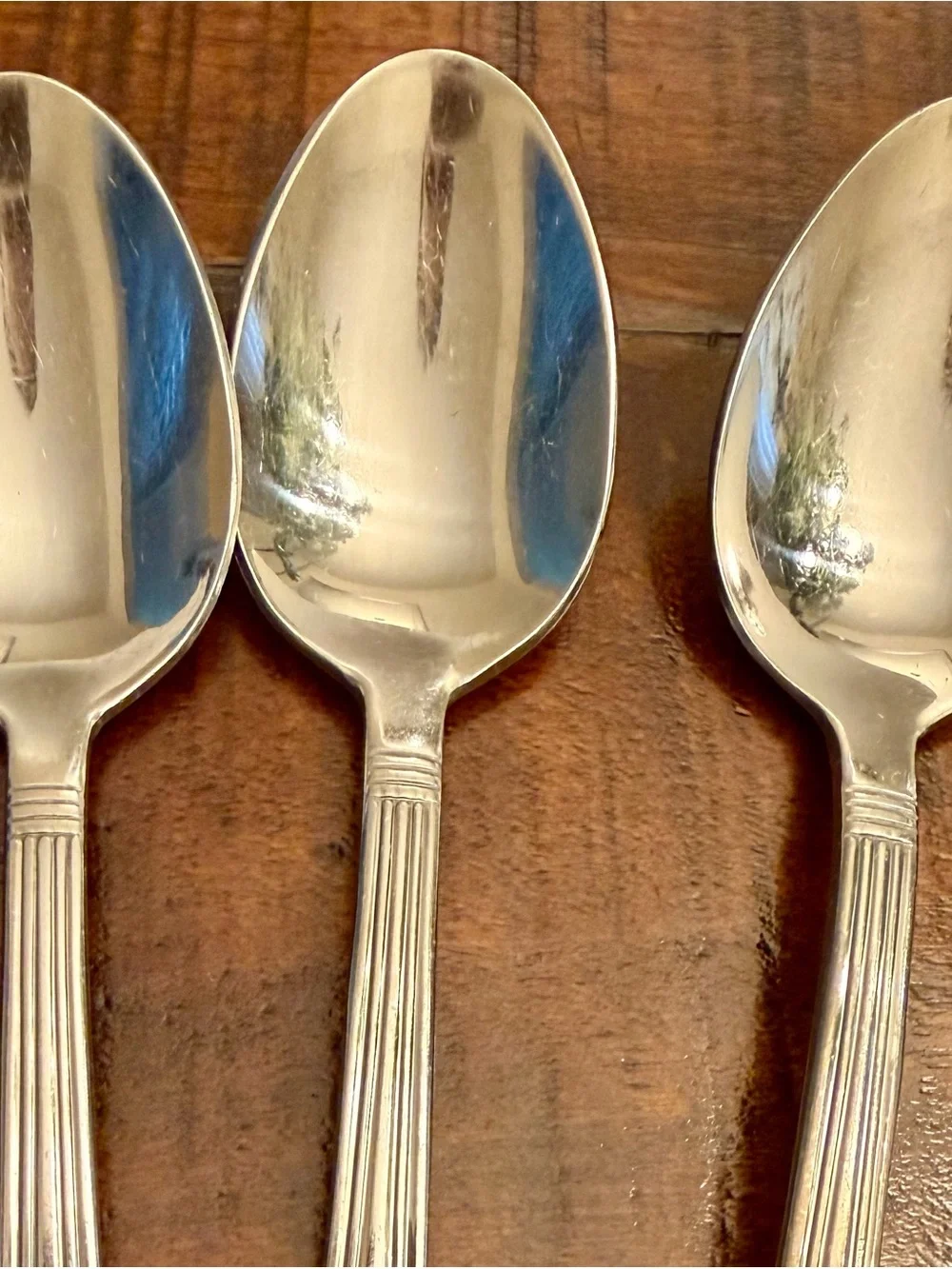 Reed & Barton Select Korea PIAZZA NAVONNA STAINLESS Lot Of 4 Dessert/Teaspoons